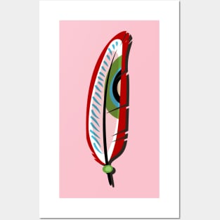 Feather Tribal Ethnic Posters and Art